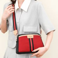 Unisex All Seasons Pu Leather Solid Color Elegant Vacation Sewing Thread Square Zipper Shoulder Bag sku image 5