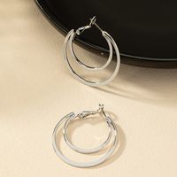 1 Paar Einfacher Stil Pendeln Kreis Überzug Legierung Vergoldet Ohrringe main image 5
