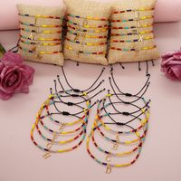 Simple Style Letter Glass Rope Couple Bracelets main image 5