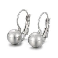 1 Pair Simple Style Ball Plating Titanium Steel Gold Plated Silver Plated Drop Earrings main image 2