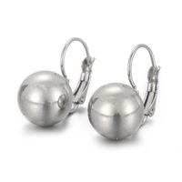 1 Pair Simple Style Ball Plating Titanium Steel Gold Plated Silver Plated Drop Earrings sku image 3
