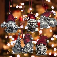 Christmas Christmas Streetwear Santa Claus Alloy Party Festival Hanging Ornaments Decorative Props main image 4