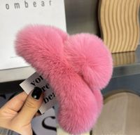 Simple Style Solid Color Rex Rabbit Fur Hair Claws sku image 65