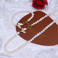 Simple Style Butterfly Freshwater Pearl Jewelry Set In Bulk main image 4