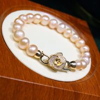 Retro Flower Baroque Pearls Bracelets In Bulk main image 6