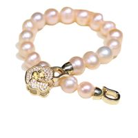 Retro Flower Baroque Pearls Bracelets In Bulk main image 5
