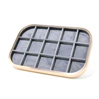 Simple Style Color Block Solid Wood Patchwork Jewelry Rack sku image 6