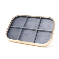 Simple Style Color Block Solid Wood Patchwork Jewelry Rack sku image 3