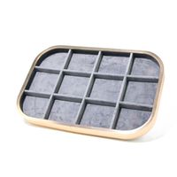 Simple Style Color Block Solid Wood Patchwork Jewelry Rack sku image 5