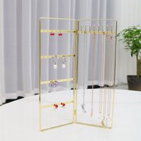 Simple Style Solid Color Metal Iron Wrought Iron Jewelry Rack sku image 2