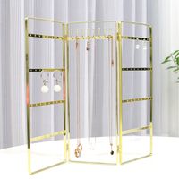 Simple Style Solid Color Metal Iron Wrought Iron Jewelry Rack sku image 3