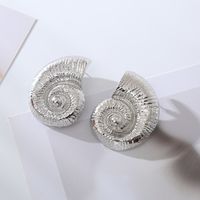Wholesale Jewelry Vacation Marine Style Beach Conch Alloy Gold Plated Silver Plated Plating Ear Studs main image 4