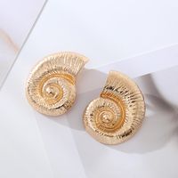 Wholesale Jewelry Vacation Marine Style Beach Conch Alloy Gold Plated Silver Plated Plating Ear Studs main image 5