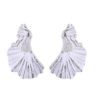 Wholesale Jewelry Lady Ginkgo Leaf Alloy Gold Plated Silver Plated Plating Ear Studs sku image 2