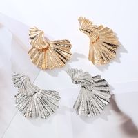 Wholesale Jewelry Lady Ginkgo Leaf Alloy Gold Plated Silver Plated Plating Ear Studs main image 6