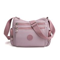 Mujeres Todas Las Temporadas Poliéster Color Sólido Elegante Estilo Vintage Cuadrado Cremallera Bolsas De Hombro sku image 9