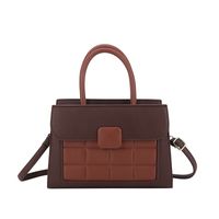 Women's Small Pu Leather Color Block Basic Streetwear Square Zipper Shoulder Bag Crossbody Bag main image 5
