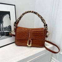 Women's Small All Seasons Pu Leather Solid Color Elegant Streetwear Square Magnetic Buckle Shoulder Bag Handbag main image 1