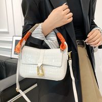 Women's Small All Seasons Pu Leather Solid Color Elegant Streetwear Square Magnetic Buckle Shoulder Bag Handbag main image 5