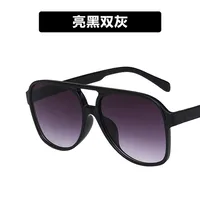 European And American Retro Double Beam Big Frame Toad Sunglasses sku image 3