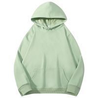 Frau Männer Kapuzenpullover Lange Ärmel Unisex-hoodies Tasche Einfacher Stil Einfarbig main image 3