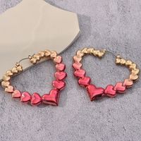 1 Pair Simple Style Color Block Plating Alloy Gold Plated Earrings main image 5