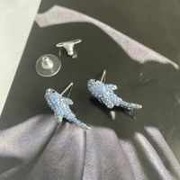 Simple Style Whale Metal Women's Earrings Necklace sku image 1