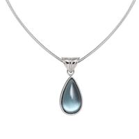 Retro Water Droplets Stainless Steel Alloy Plating Inlay Resin Women's Pendant Necklace main image 4