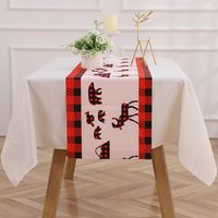 Christmas Classic Style Letter Cloth Holiday Daily Tablecloth sku image 2