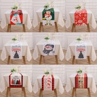 Christmas Classic Style Letter Cloth Holiday Daily Tablecloth main image 1