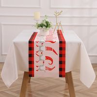 Christmas Classic Style Letter Cloth Holiday Daily Tablecloth sku image 3