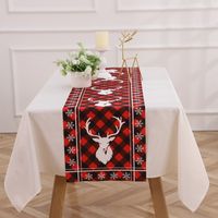 Christmas Classic Style Letter Cloth Holiday Daily Tablecloth sku image 7