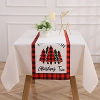 Christmas Classic Style Letter Cloth Holiday Daily Tablecloth sku image 5