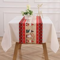 Christmas Classic Style Letter Cloth Holiday Daily Tablecloth sku image 4