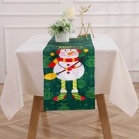 Christmas Classic Style Letter Cloth Holiday Daily Tablecloth sku image 12