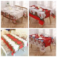 Christmas Classic Style Letter Polyester Festival Tablecloth main image 1