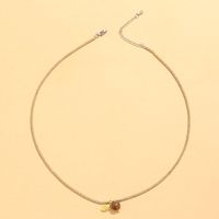 Casual Geometric Stainless Steel Alloy Natural Stone Beaded Women's Pendant Necklace main image 5