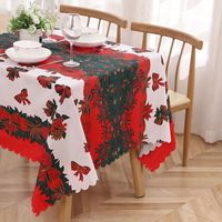 Christmas Classic Style Letter Polyester Festival Tablecloth main image 3