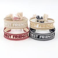 Ethnic Style Simple Style Letter Tassel Polyester Braid Women's Drawstring Bracelets main image 1