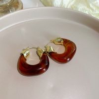 1 Pair Vintage Style Heart Shape Plating Alloy Drop Earrings sku image 19