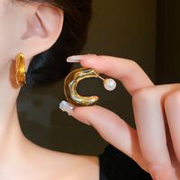 1 Pair Vintage Style Heart Shape Plating Alloy Drop Earrings main image 3
