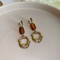 1 Pair Vintage Style Heart Shape Plating Alloy Drop Earrings sku image 6