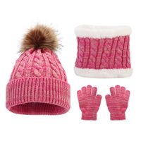 Kid's Basic Simple Style Solid Color Wool Cap main image 3
