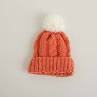 Children Unisex Japanese Style Simple Style Solid Color Wool Cap sku image 1