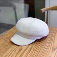 Women's Elegant Classic Style Solid Color Curved Eaves Beret Hat sku image 2