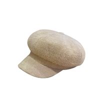 Women's Elegant Classic Style Solid Color Curved Eaves Beret Hat main image 4