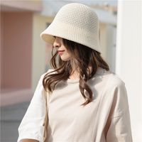 Women's Simple Style Classic Style Solid Color Wide Eaves Bucket Hat sku image 3