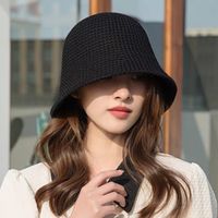 Women's Simple Style Classic Style Solid Color Wide Eaves Bucket Hat main image 1