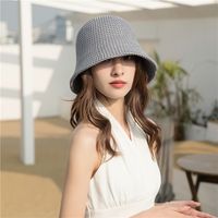 Women's Simple Style Classic Style Solid Color Wide Eaves Bucket Hat sku image 4
