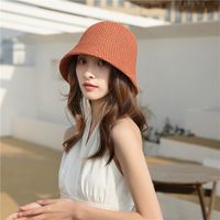 Women's Simple Style Classic Style Solid Color Wide Eaves Bucket Hat sku image 6